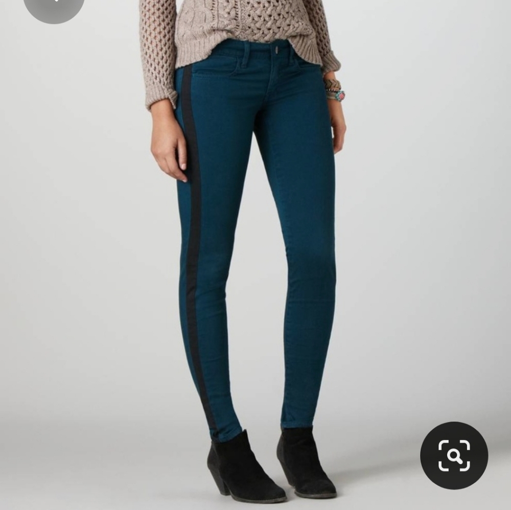 American Eagle Teal Sateen Jegging